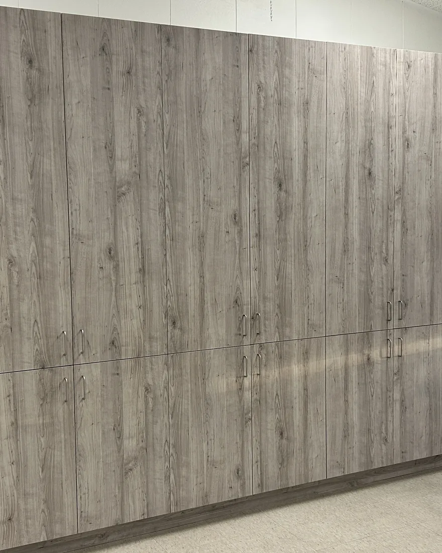 Custom institutional cabinetry