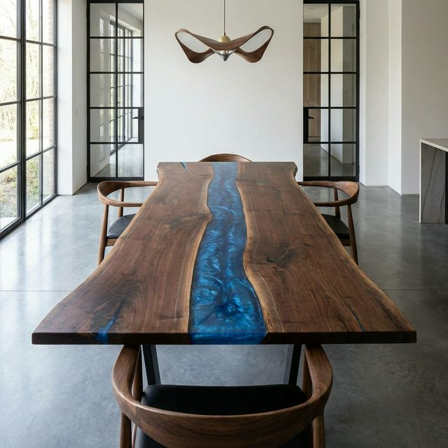 River table (walnut and epoxy)