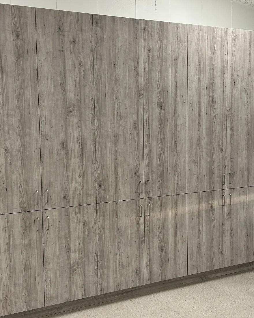 Custom institutional cabinetry